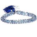 5.5mm Mystic Blue Topaz Faceted Rondelle Beads 8 inch 60 beads