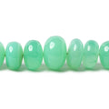 7.5-9mm Chrysoprase plain rondelle beads 20 inch 88 pieces A