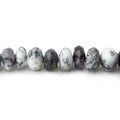 7.5mm Dendritic Opal Faceted Rondelle Beads 8 inch 38 pieces
