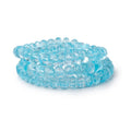 7.5mm Sky Blue Topaz Faceted Rondelles 17 inch 90 beads AA