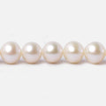 7.5x6-9x6.5mm Cream Off Round Freshwater Pearls 16 inch 56 pieces