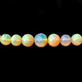 4-7mm Golden Ethiopian Opal faceted round beads 16 inch 105 pieces