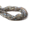 6.5-8.5mm Labradorite Beads Plain Rondelles 16 Inch 85pieces
