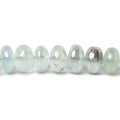 7mm Mystic Aquamarine plain rondelle beads 8 inch 45 pieces