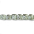 7mm Prasiolite Faceted Cube Beads 8 inch 31 pieces