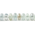 7mm Silver Mystic Multi Beryl plain rondelles 8 inch 47 beads