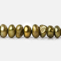 7x3mm Copperish Green Center Drill Keshi 16 inch 108 Freshwater Pearls