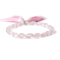 10x14mm Rose Quartz checkerboard faceted ovals 8 inch 18 beads A
