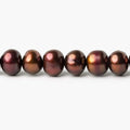 7x5mm Cumin Brown Off Round Freshwater Pearl 16 Inch 97 pieces