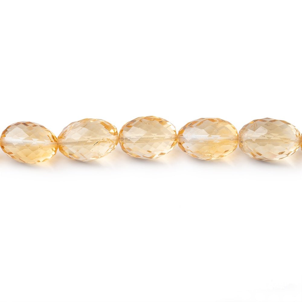 7x6-10x7mm Citrine Faceted Olive Beads 16 inch 44 pieces AA