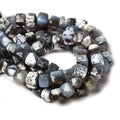 8mm Dendritic Opal faceted cube beads 8inch 25 pieces AA
