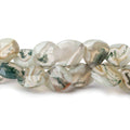 8-11mm Peacock Solar Quartz Faceted Heart Beads 7 inch 42 pieces