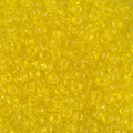 Miyuki 8-136   8/0 Transparent Yellow Seed Beads - 5 or 10 gm