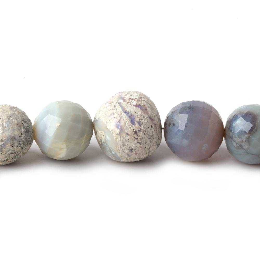 8-13mm Australian Opal Beads Faceted Rounds 18 inch 52 pieces