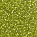 Miyuki 8-14   8/0 Silver Lined Chartreuse Green Seed Beads - 5 or 10 gm