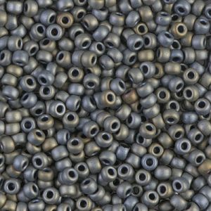 Miyuki 8-2002  8/0 Matte Metallic Gray Seed Beads - 5 or 10 gm