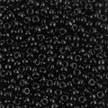 Miyuki 8-401  8/0 Opaque Black Seed Beads - 5 or 10 gm