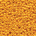 Miyuki 8-4453   8/0 Duracoat Opaque Dyed Squash Yellow Seed Beads - 5 or 10 gm