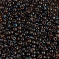 Miyuki 8-4502   8/0 Picasso Transparent Dark Amber Seed Beads - 5 or 10 gm