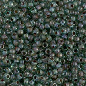 Miyuki 8-4506   8/0 Picasso Transparent Olivine Seed Beads - 5 or 10 gm