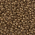 Miyuki 8-457L   8/0 Metallic Light Bronze Seed Beads - 5 or 10 gm