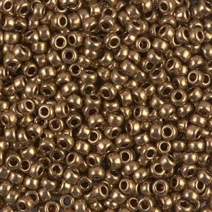 Miyuki 8-457L   8/0 Metallic Light Bronze Seed Beads - 5 or 10 gm