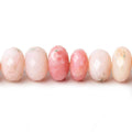 8-9mm Pink Peruvian Opal Faceted Rondelle Beads 14.25 inch 62 pieces