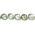 8-9mm Prasiolite faceted pillow beads 14 inch 34 pieces