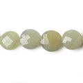 8.5-12mm Fancy Sapphire Faceted Coin Beads 8 inch 19 pieces