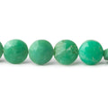8.5-9.5mm Dark Chrysoprase Faceted Coins 8 inch 23 beads
