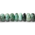 8.5-9mm Brazilian Emerald faceted rondelle beads 8 inch 37 pieces