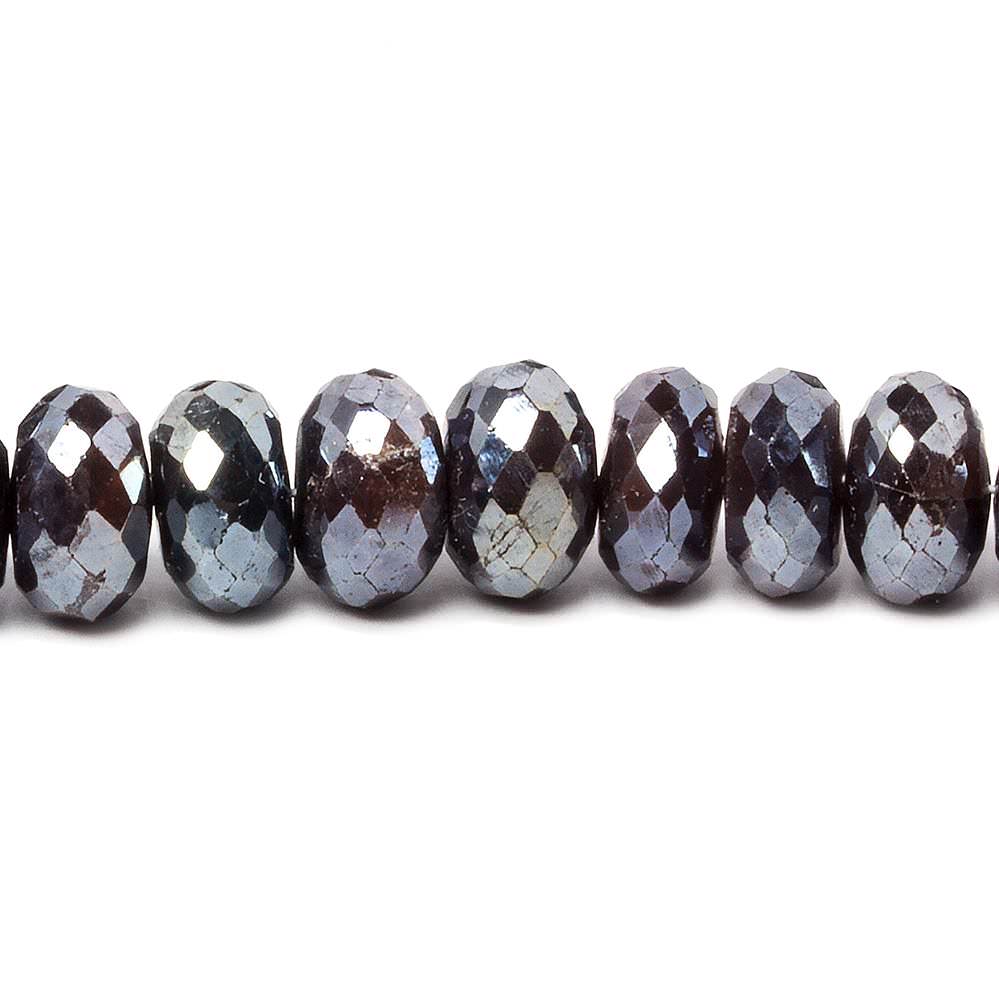 8-13mm Mystic Chocolate Moonstone faceted rondelle beads 15 inch 70 pieces