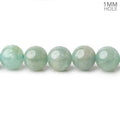 8.5mm Milky Aquamarine plain round large hole beads 16 inch 50 pieces A