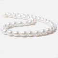 8.5x9.5-9.5x11mm White Straight Drill Baroque Freshwater Pearl 15.5 inch 39 pcs