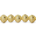 8mm 22kt Gold Plated Copper Bead Roval Petite Persian 8 inch 28 pieces