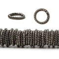 8mm Black Gold Plated Copper Twisted Jump ring 8 inch 140 pieces