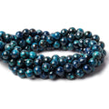 8mm Chrysocolla Plain Rounds 16 inch 51 beads AA
