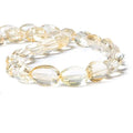8x5-17x13mm Citrine checkerboard faceted ovals 16 inches 29 Beads
