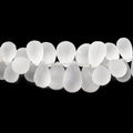 8x6-15x10mm Frosted Crystal Quartz Plain Tear Drop Beads 8 inch 70 pieces