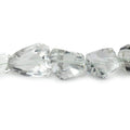 8x6-19x9mm Prasiolite faceted nugget beads 16 inch 32 pieces AAA