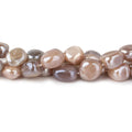 8x8-10x8mm Mystic Multi Color Moonstone plain nuggets 16 inch 45 beads