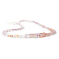 8x8-14x10mm Precious & Imperial Topaz plain tubes 18 inch 43 beads AA