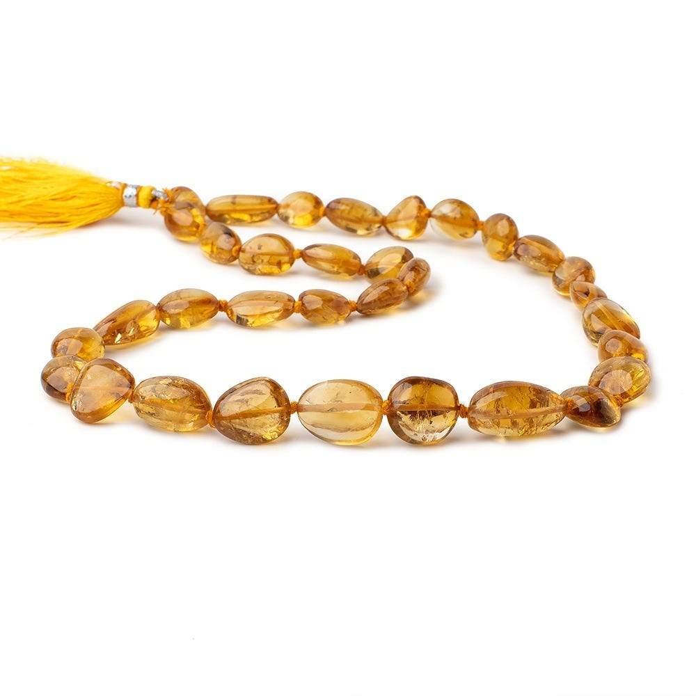 8x8-15x13mm Citrine Plain Nugget Beads17 inch 33 pieces