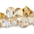 8x8-17x11mm Citrine Faceted Multiple Shaped Beads 6.5 inch 37 pieces AAA