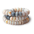 9-12mm Australian Opal Faceted Rondelle Beads 18 inch 73 pieces