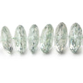 9-17mm Prasiolite German Faceted Rondelle Beads 17 inch 73 pieces AAA