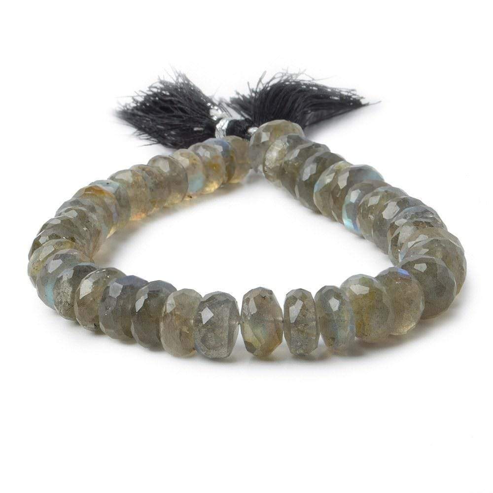 7.5-8mm Labradorite faceted rondelle beads  8 inches 50 pieces AA grade