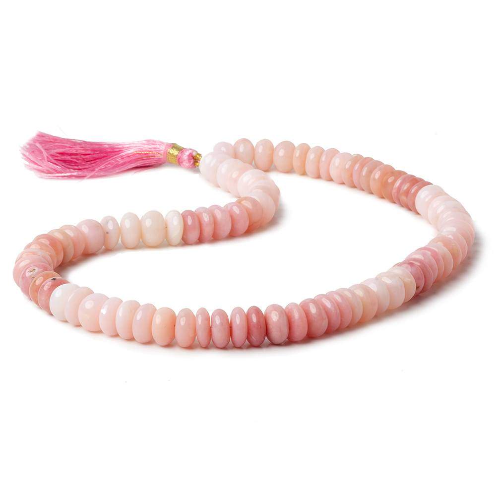 Pink Peruvian Opal Plain Rondelle Beads 16 inches 85 pcs