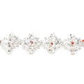 9mm Sterling Silver plated Copper Bead Caps 8 inch 46 pcs