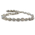 9x6-12x8mm Labradorite Beads Straight Drilled Plain Oval 16 inch 41 pieces